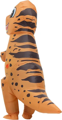 Vista 7 de RHYTHMARTS Disfraz de dinosaurio original de T Rex, disfraz inflable de Trex para adultos