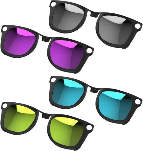 Vista 19 de Clip polarizado para Ray-Ban Meta Wayfarer y Gen 2 (RW4006/RW4012, tamaño M, 50-22), clip de decoloración para protección UV Meta Wayfarer Gen 2