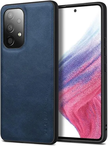 Vista 8 de X-level Funda para Samsung Galaxy A53 5G - Funda delgada de piel sintética de alta calidad para teléfono A53 5G, suave, a prueba de golpes, Marrón