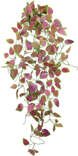Vista 12 de LOYWREE Plantas Artificiales de 35.4 Pulgadas en Maceta Negra Plantas Colgantes Falsas Realistas en Maceta con Hiedra Artificial y Pothos - Ideal