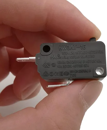 Vista 2 de Pieza de repuesto para interruptor de puerta de horno de microondas, 16A 125VAC, KW3AT-16 (compatible con KW3A-16), normalmente cerrado, 1 unidad
