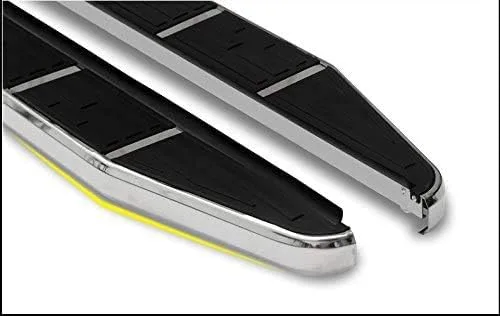 Vista 2 de 2 piezas de acero inoxidable fijo puerta lateral estribo Nerf Bar se adapta a Mercedez- Benz GLB X247 2020 2021