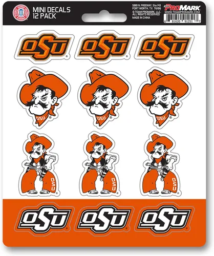 Vista 6 de FANMATS NCAA - Mini calcomanías unisex para adolescentes de la NCAA, paquete de 12