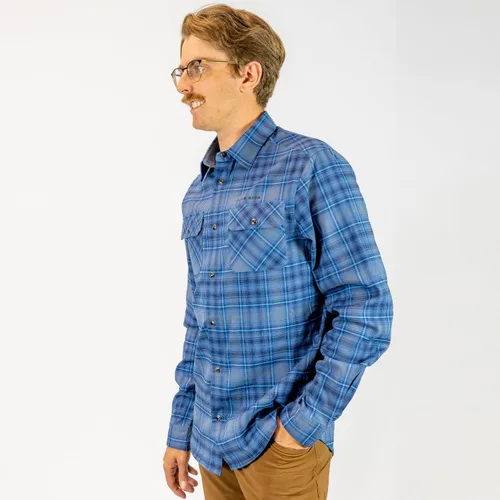 Vista 2 de Club Ride Camisa de franela Daniel para hombre, ropa elegante, cómoda y versátil para exteriores, perfecta para ciclismo y uso casual