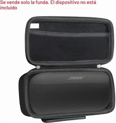 Vista 2 de Hermitshell Estuche de viaje duro para Bose SoundLink Flex 2ª generación/Bose SoundLink Flex Bluetooth Altavoz portátil (negro)
