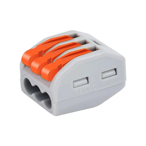 Vista 23 de Nineleaf Conectores de cable de palanca, conectores compactos de empalme de alambre en línea, terminales eléctricos modulares reutilizables 1 en 1