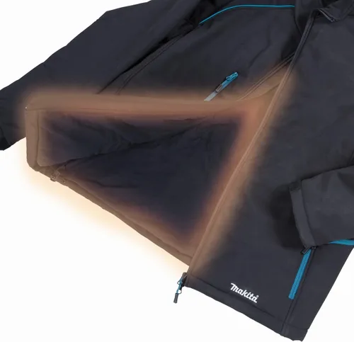 Vista 8 de Makita DCJ205ZS LXT Chaleco con calentador, de 18 voltios, solo (negro, S), pequeño