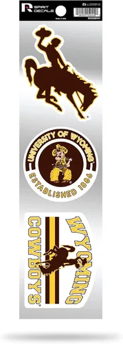 Vista 42 de NCAA - Juego de calcomanías retro Spirit de 3 piezas