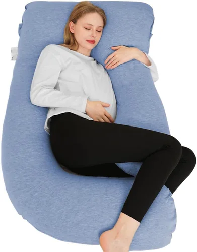 Vista 8 de Almohada de embarazo Chilling Home, almohadas de embarazo en forma de U para dormir, almohada de cuerpo completo, almohada de maternidad