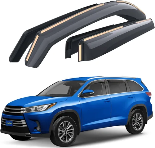Vista 14 de Goodyear - Deflectores de ventana de canal inastillables para Honda Accord 2013-2017 Sedan, protectores para la lluvia, viseras para la ventana