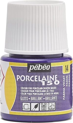 Vista 25 de Pebeo Porcelaine 150 - Pintura para porcelana de alto brillo a base de agua, botella de 45 ml - Negro abismo