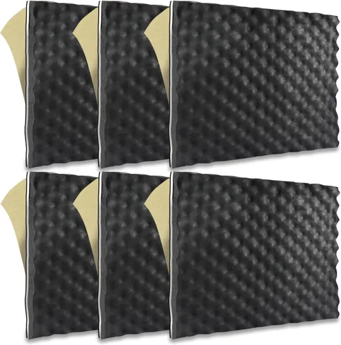 Vista 7 de TroyStudio Amortiguador de sonido para coche 3 en 1 - 6 piezas, panel de espuma de célula cerrada de butilo autoadhesivo de 16 X 12 X 0.7 pulgadas