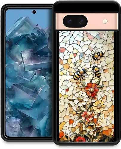 Vista 287 de Compatible con Google Pixel 4A 5G Mobile Case Creative Acrylic Back Panel Silicona Edge Case Slim Protección Especialmente para Google Pixel 4A 5G