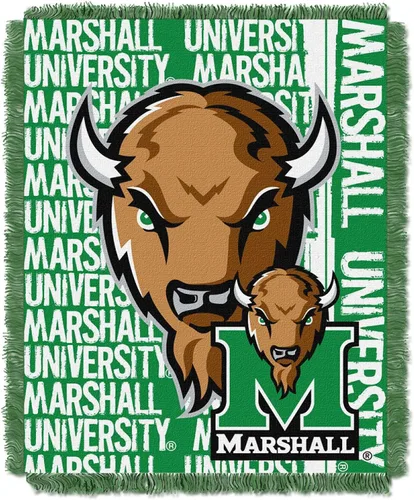 Vista 2 de Manta jacquard de triple tejido jacquard con licencia oficial de la NCAA "Double Play", 48 x 60 pulgadas, multicolor