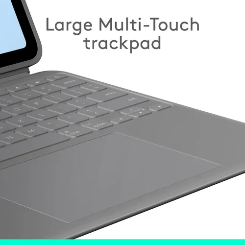 Vista 5 de Logitech Combo Touch - Funda con teclado para iPad Air de 13 pulgadas (M2) (2024), teclado retroiluminado desmontable con soporte, escritura cómoda