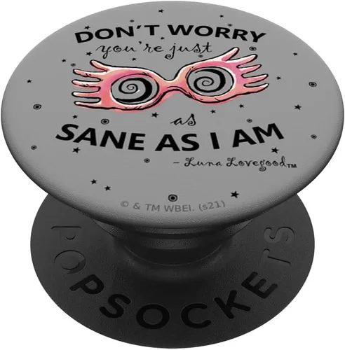 Vista 7 de Harry Potter Luna Lovegood Spectrespecs PopSockets MagSafe PopGrip negro para iPhone