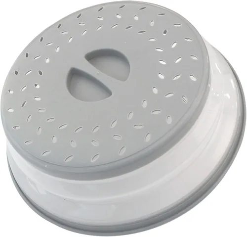 Vista 10 de Cubierta plegable para salpicaduras de microondas de 10.5 pulgadas, apta para lavavajillas, cubierta de placa de microondas con ventilación de azul