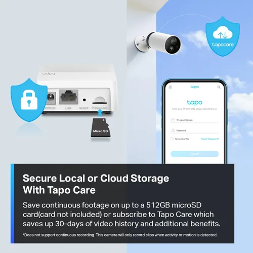 Vista 8 de [Usado] TP-Link Tapo 2K QHD Sistema de cámara de seguridad inalámbrica para exteriores, batería de hasta 180 días, visión nocturna a