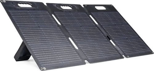 Vista 2 de Generac Panel solar de 100 vatios, naranja y negro