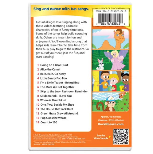 Vista 3 de Kid Songs 3 DVD Set by Rock N Learn