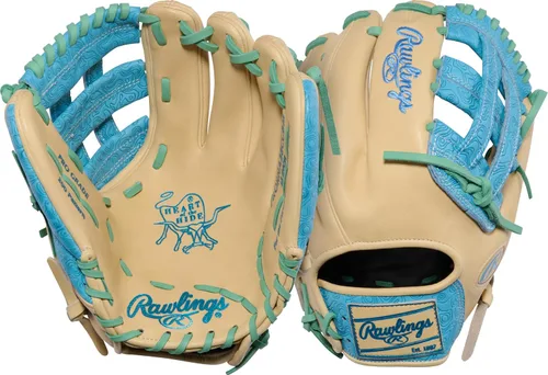 Vista 73 de Guantes de béisbol Heart of the Hide 2026 Top Grade US Steerhide Negro/Menta Pro H Web