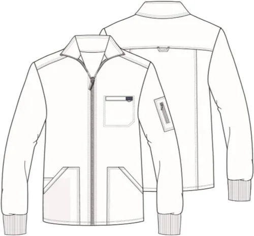 Vista 4 de Cherokee Workwear WW Revolution WW320 - Chaqueta con cremallera frontal para hombre