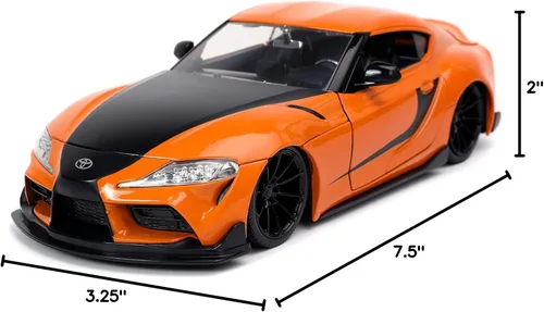 Vista 8 de Jada Fast & Furious F9 1:24 2020 Toyota Supra - Auto fundido a presión, juguetes para niños y adultos