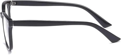 Vista 6 de ENSARJOE Lentes de lentes cuadrados unisex con estilo sin receta y marco transparente para lentes