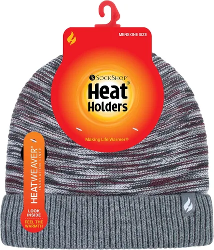 Vista 2 de Heat Holders - Gorro de punto para hombre de punto de liga para invierno