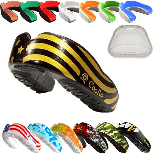 Vista 7 de Protector Bucal Hervir y Morder (Jóvenes y Adultos) DA Boquilla Deportiva de Ajuste Personalizado para Fútbol Americano, Hockey, Rugby, Lacrosse