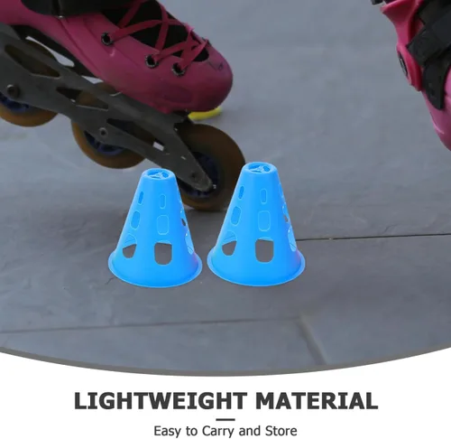 Vista 5 de BESPORTBLE 20pcs Mini Conos De Plástico Entrenamiento Agilidad Entrenamiento Conos De Fútbol Marcado De Campo Para Fútbol Baloncesto Patinaje Niños