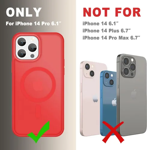 Vista 1244 de Funda para Google Pixel 10 Pro XL, cubierta magnética mate, color negro Fit for MagSafe, Screen Protector included, Shockproof Military Grade