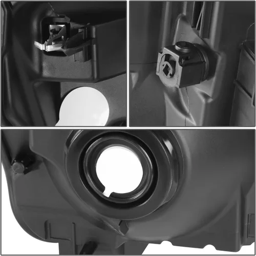 Vista 5 de DNA MOTORING Conjunto de faros delanteros compatible con 11-16 F-250 / F-350 / F-450 / F-550 Super Duty, ámbar negro, HL-OH-FSU13-BK-AM