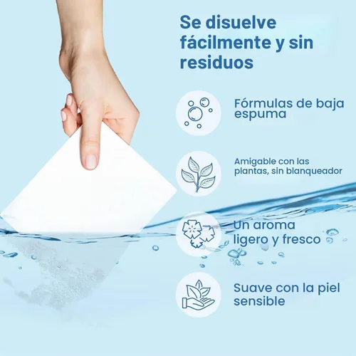 Vista 4 de 200 hojas de detergente ecológico para ropa sucia, aroma fresco, para el hogar, viajes, apartamento/dormitorio, tiras de detergente para ropa sin