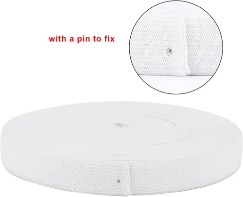 Vista 2 de Hicarer Elástico de 3/4 pulgadas para coser bandas elásticas anchas de punto, carretes elásticos de 21.5 yardas, cordón elástico para proyectos