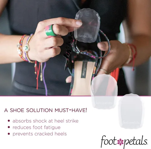 Vista 3 de Foot Petals Tacones para evitar que se agrieten los talones, estabilizan los talones en los tacones cerrados de la espalda, los zapatos de tacón