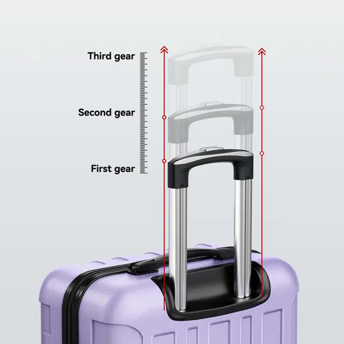 Vista 4 de 202428inch Equipaje Sets Durable Maleta Sets con Doble Spinner Ruedas TSA Lock, A-Lavanda Púrpura