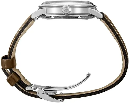 Vista 2 de Seiko Presage - Reloj automático de cuero marrón SRPE45 verde para hombre