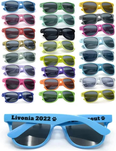 Vista 13 de Gafas de sol de fiesta personalizadas, regalos de boda a granel, regalos para invitados, cumpleaños, licenciatura, graduación, novia, novia, Mezclado