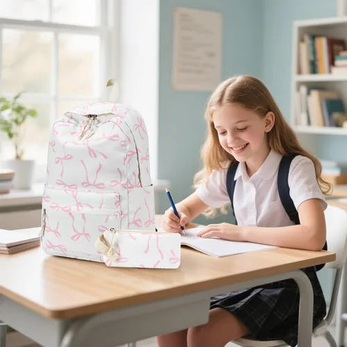 Vista 93 de Bluboon Juego de mochila para adolescentes, mochila escolar para niñas, lonchera y lápices, bolsas para estudiantes, 3 en 1