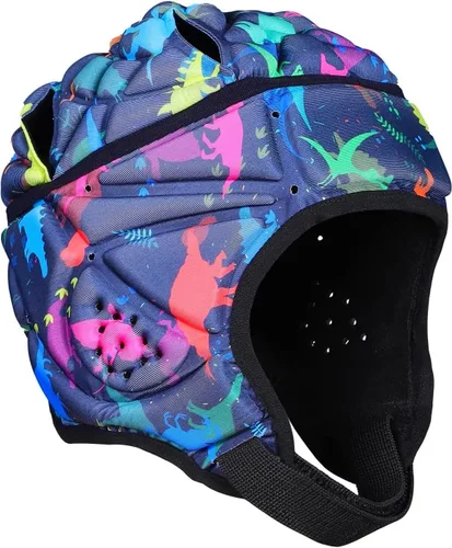 Vista 12 de Casco de rugby – Casco acolchado suave de 7 v7 bandera de fútbol de fútbol para jóvenes, niños, adultos