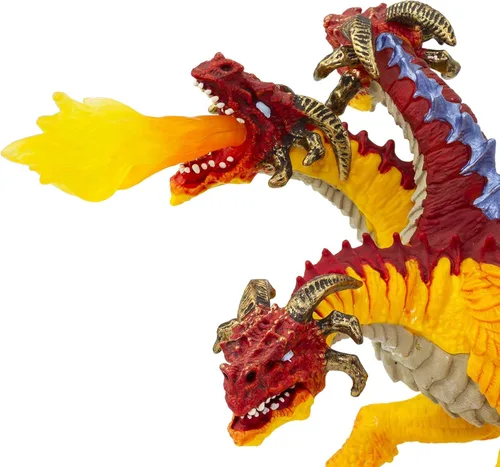Vista 6 de Safari Ltd. Figura de dragón de fuego – Figura detallada de modelo de 8.5 pulgadas de color vibrante, juguete educativo de fantasía para niños