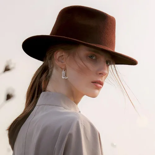 Vista 5 de Sterling Silver Cowgirl Boot Earrings Women Girls Dangle Boot Earrings Country Western Style Jewelry Gifts for Cowgirl