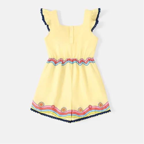 Vista 2 de L.O.L. Surprise! Mameluco de manga volada boho para niña niño amarillo 6-12 años
