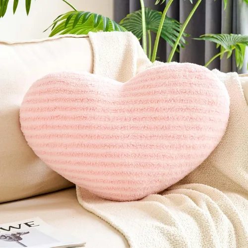 Vista 9 de XVTRU Almohadas de Corazón Negro, Linda Almohada Decorativa de Corazón, Almohadas en Forma de Corazón para Cama, Cojín de Almohada de Decoración