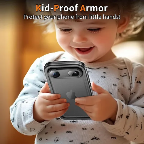 Vista 13 de Cozycase TOP - Funda impermeable para iPhone Air - Militar resistente 360 a prueba de golpes, cuerpo completo con protector de cámara de pantalla