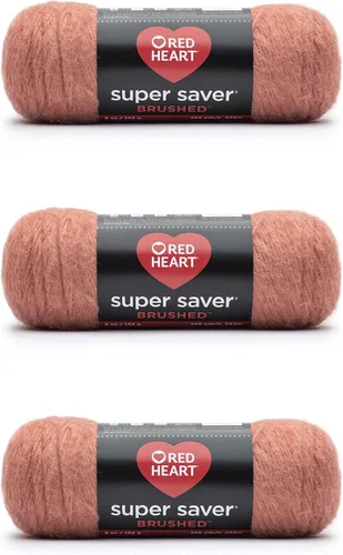 Vista 3 de Red Heart Super Saver - Hilo metálico negro – Paquete de 3 unidades de 5 onzas/142 gramos – Acrílico – 4 medianos (peinado) – 255 yardas