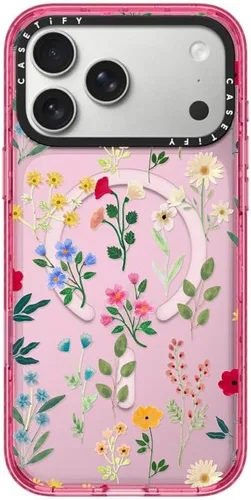 Vista 35 de CASETiFY Impact iPhone Air Case [Delgada/Compatible con Magsafe / 8.2 ft. Protección contra Caídas de Grado Militar 4X] - Lazos - Rosa Arcos