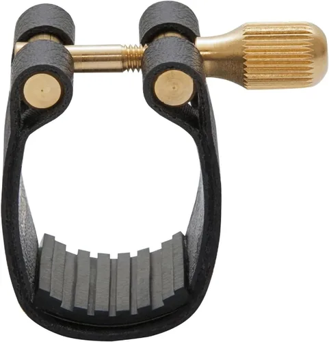 Vista 2 de Ligadura estándar de saxofón alto BG L12BG con soporte de goma