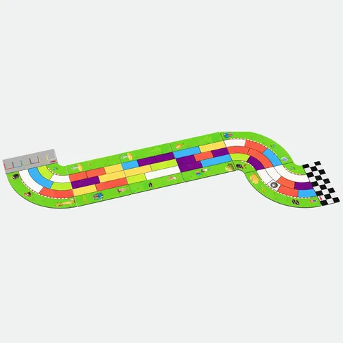 Vista 3 de HABA Monza Car Racing - Juego de mesa para niños, juego de estrategia a juego de colores, a partir de 5 años